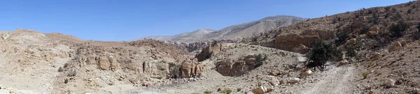 Χωματόδρομος Ορεινή Περιοχή Της Ιορδανίας — Φωτογραφία Αρχείου