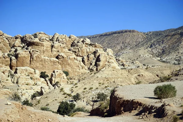 Jordan Nyomvonal Hegyvidéki Területen Jordánia — Stock Fotó