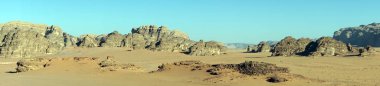 Wadi Rum çöl, Jordan Panoraması