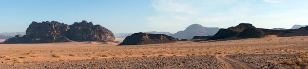 Панорама Wadi Rum Пустелі Йорданія — стокове фото