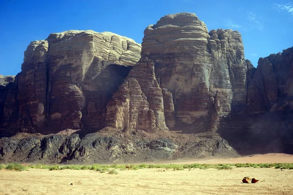 Rocas Desierto Wadi Rum Jordania — Foto de Stock