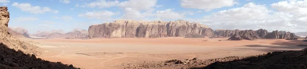 Valle Largo Desierto Wadi Rum Jordania — Foto de Stock