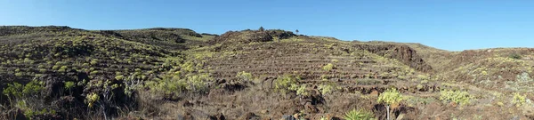 Панорама Южного Побережья Острова Гомера Канарские Острова Испания — стоковое фото