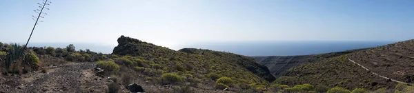 Χωματόδρομο Στο Νησί Gomera Στην Ισπανία — Φωτογραφία Αρχείου