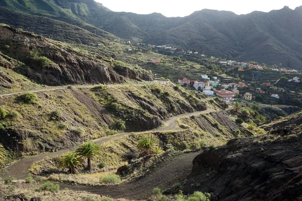 Arguamul Cidade Montanha Ilha Gomera Espanha — Fotografia de Stock