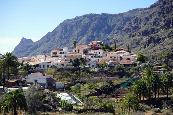 Fataga Spanje Circa Februari 2019 Panorama Van Stad — Stockfoto