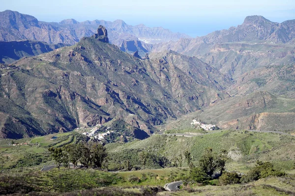 Straße Den Bergen Der Insel Gran Canaria Spanien — Stockfoto