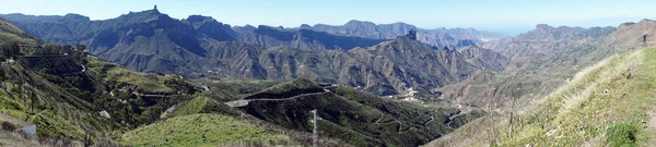 西班牙大加那利岛山区之路 — 图库照片