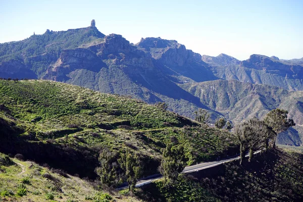 Дорога Горах Острова Гран Канария Испания — стоковое фото