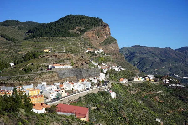 Artenara Spanje Circa Februari 2019 Stadje Rots — Stockfoto