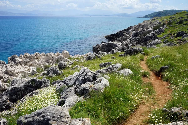 Footpath on the coast — Stock Photo, Image