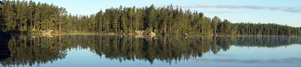 Lago e floresta — Fotografia de Stock