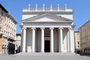 İtalya, Trieste 'nin güzel mimarisi ve binaları
