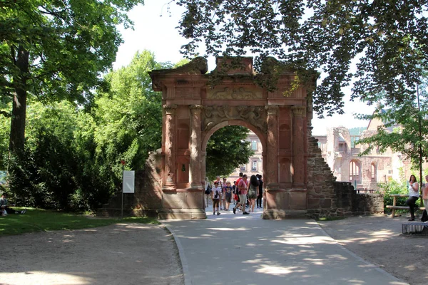 Ruines Château Médiéval Heidelberg Allemagne — Photo