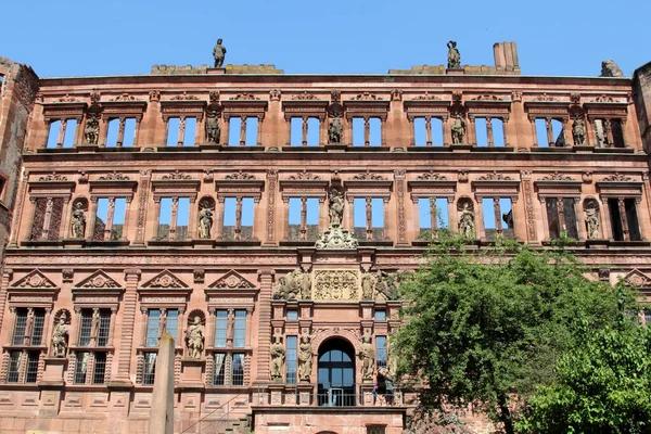 Mystisk Medeltida Slott Fort Heidelberger Schloss — Stockfoto