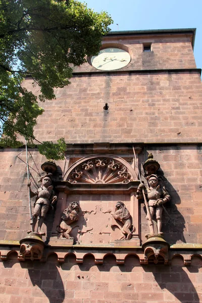 Rovine Del Castello Medievale Heidelberg Germania — Foto Stock