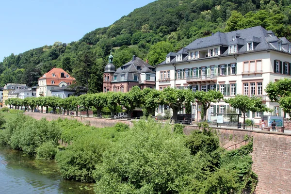 Heidelberg Uma Cidade Alemanha Localizada Estado Baden Wrttemberg Neckar Rio — Fotografia de Stock