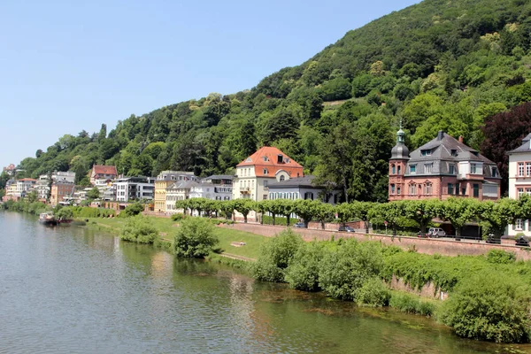 Heidelberg Uma Cidade Alemanha Localizada Estado Baden Wrttemberg Neckar Rio — Fotografia de Stock