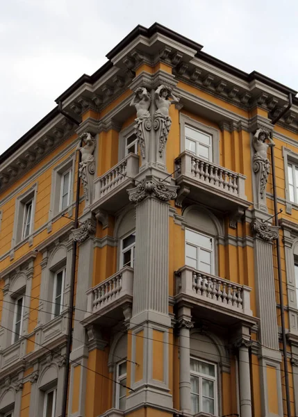 Beautiful Historical Architecture Buildings Trieste City Seaport Northeastern Italy — Stock Photo, Image