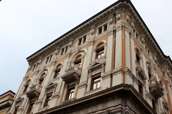 Belle Architecture Historique Bâtiments Trieste Une Ville Port Mer Dans — Photo