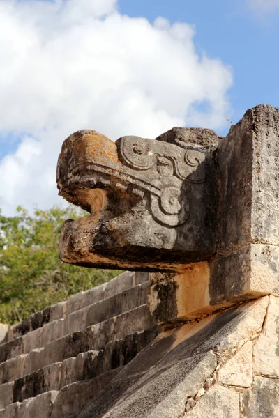 Mayan Pyramid Chichen Itza Chichen Itza One Most Visited Archaeological — Stock Photo, Image