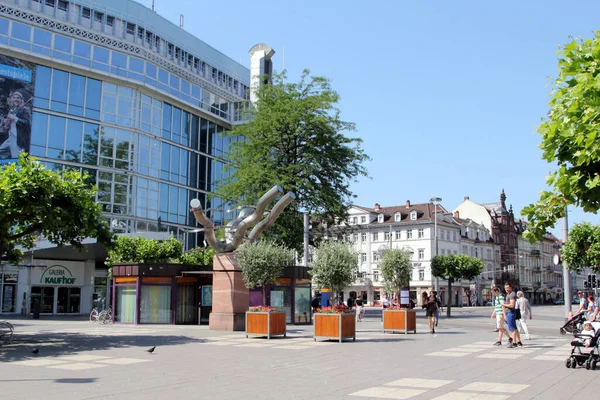 Downtown Heidelberg Alemanha Heidelberg Uma Cidade Alemanha Localizada Estado Baden — Fotografia de Stock