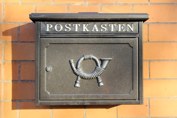 Retro Postbox Germany — Stock Photo, Image