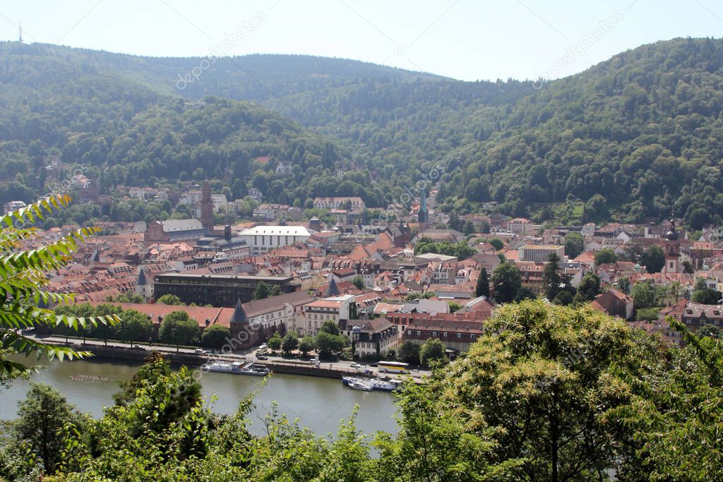 View over Heidelberg, Germany. Heidelberg is the fifth-largest city in the German state of Baden-Wrttemberg. Heidelberg is part of the densely populated Rhine-Neckar Metropolitan Region.