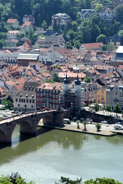 Vue Sur Heidelberg Allemagne Heidelberg Est Cinquième Grande Ville État — Photo