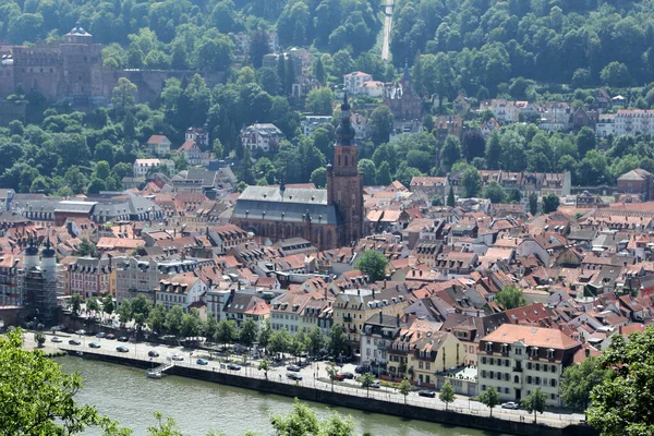 Pohled Heidelberg Německo Heidelberg Páté Největší Město Německém Státě Bádensko — Stock fotografie