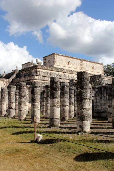 Visiting Mayan Pyramid Chichen Itza Chichen Itza One Most Visited — Stock Photo, Image