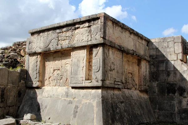 Visitando Pirámide Maya Chichén Itzá Chichén Itzá Uno Los Sitios — Foto de Stock