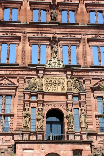 Façade Des Célèbres Ruines Château Heidelberg Allemagne — Photo