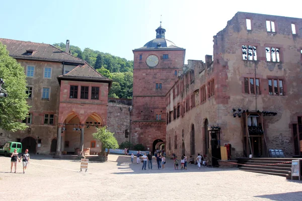 Castillo Medieval Heidelberg Alemania Heidelberg Quinta Ciudad Más Grande Del —  Fotos de Stock