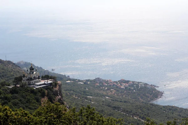 Yalta Kırım Ukrayna Yakınlarındaki Foros Taki Nın Dirilişi Kilisesi Karadeniz — Stok fotoğraf