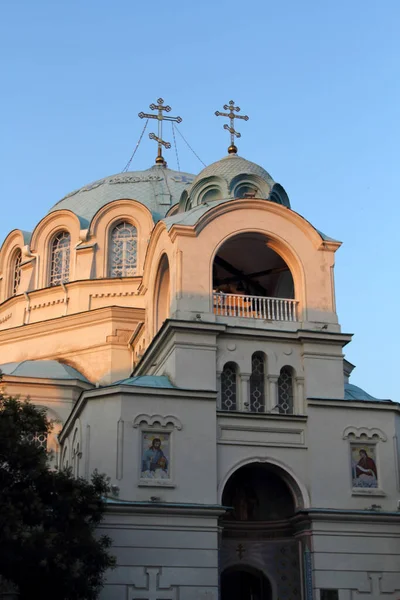 Cathédrale Saint Nicolas Miracle Des Travailleurs Eupatoria Yevpatoria Crimée Ukraine — Photo