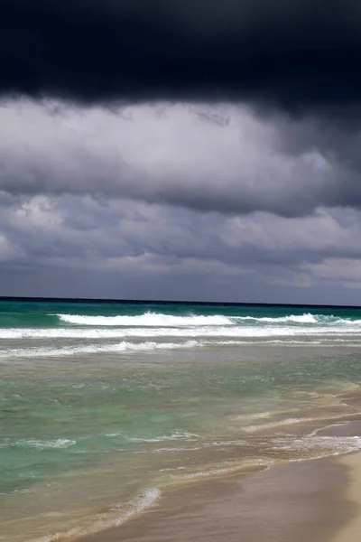 Incrível Tempestade Oceano Atlântico Cuba — Fotografia de Stock