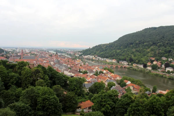 Vue Sur Heidelberg Allemagne Heidelberg Est Cinquième Grande Ville État — Photo