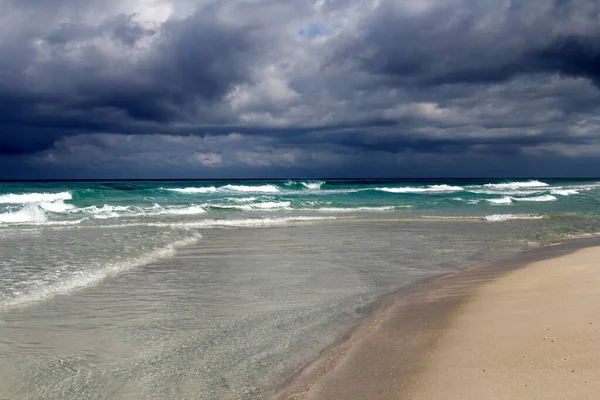 Incredibile Tempesta Sull Oceano Atlantico Cuba — Foto Stock