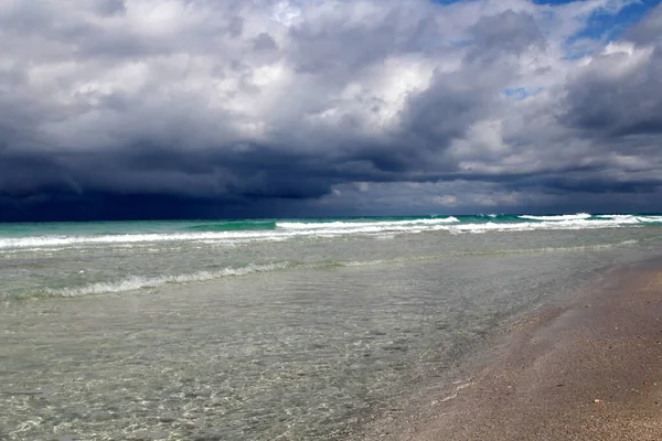 Incrível Tempestade Oceano Atlântico Cuba — Fotografia de Stock