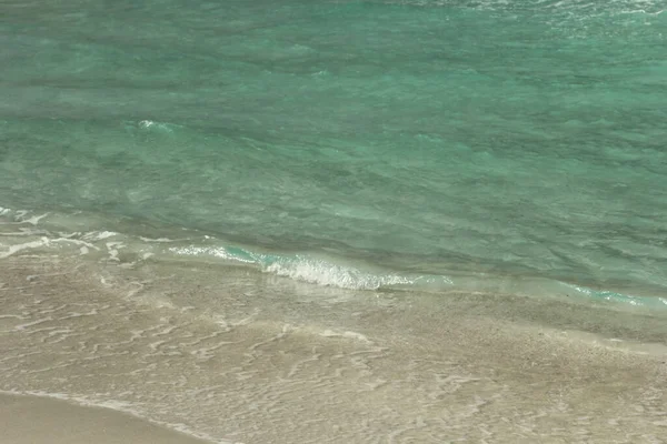 Wasser Über Sand Tropischen Strand Als Hintergrund Oder Textur — Stockfoto