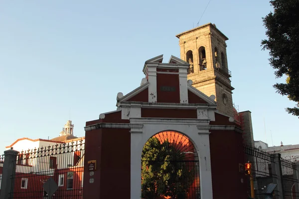 Iglesia Santo Domingo Puebla México Capilla Del Rosario Encuentra Iglesia — Foto de Stock