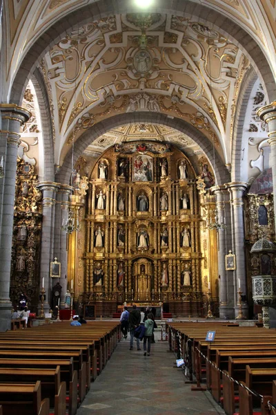 Iglesia Santo Domingo Puebla México Capilla Del Rosario Encuentra Iglesia —  Fotos de Stock
