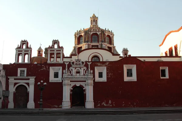Εκκλησία Του Αγίου Δομίνικου Πουέμπλα Μεξικό Παρεκκλήσι Του Rosario Βρίσκεται — Φωτογραφία Αρχείου