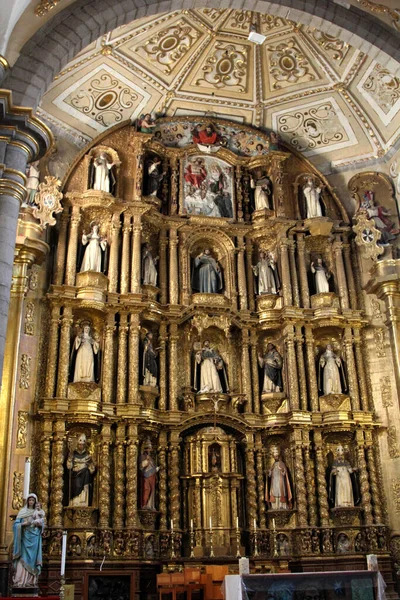 Igreja Santo Domingo Puebla México Capela Rosário Está Localizada Igreja — Fotografia de Stock