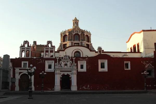 Église Saint Domingue Puebla Mexique Chapelle Rosario Est Située Dans — Photo