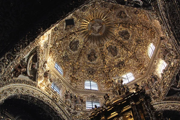 Iglesia Santo Domingo Puebla México Capilla Del Rosario Encuentra Iglesia —  Fotos de Stock