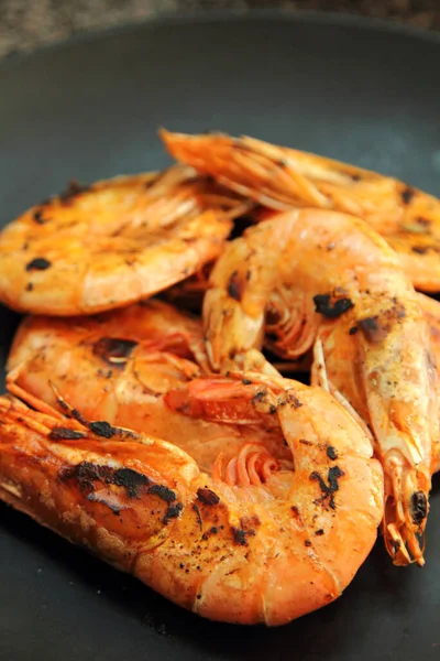 Grilled Prawn Shrimp Seafood — Stock Photo, Image