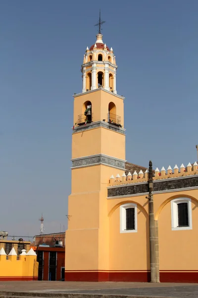 Church San Pedro Apostol Cholula Main Square Cholula Puebla Mexico Royalty Free Stock Photos