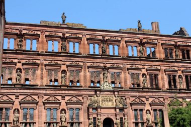 Ünlü Heidelberg şatosu harabeleri, Almanya